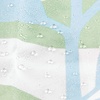 image:imageiDesign Leaves Botanical Fabric Shower Curtain  72 x 72 WhiteBlueSoft Blue and Green