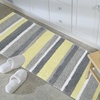image:imageiDesign Ombre Microfiber Polyester Bath Mat NonSlip Shower Accent Rug for Master Guest and Kids Bathroom Entryway 34 x 21 Coral Ivory and GrayGray and Yellow