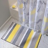 image:imageiDesign Ombre Microfiber Polyester Bath Mat NonSlip Shower Accent Rug for Master Guest and Kids Bathroom Entryway 34 x 21 Coral Ivory and GrayGray and Yellow