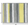 image:imageiDesign Ombre Microfiber Polyester Bath Mat NonSlip Shower Accent Rug for Master Guest and Kids Bathroom Entryway 34 x 21 Coral Ivory and GrayGray and Yellow