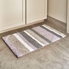 image:imageiDesign Ombre Microfiber Polyester Bath Mat NonSlip Shower Accent Rug for Master Guest and Kids Bathroom Entryway 34 x 21 Coral Ivory and GrayLavender and Gray