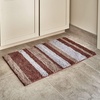 image:imageiDesign Ombre Microfiber Polyester Bath Mat NonSlip Shower Accent Rug for Master Guest and Kids Bathroom Entryway 34 x 21 Coral Ivory and GrayMocha and Gray