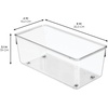 image:imageiDesign Plastic Drawer Organizer Set of 6 Clear8 x 4 x 3