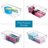 image:imageiDesign Plastic Drawer Organizer Set of 6 Clear8 x 4 x 3