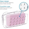 image:imageiDesign Plastic Sponge Holder with Suction Cups ClearLarge