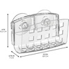 image:imageiDesign Plastic Sponge Holder with Suction Cups ClearLarge