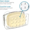 image:imageiDesign Plastic Sponge Holder with Suction Cups ClearSmall