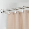 image:imageiDesign York Constant Tension Bathroom Shower Curtain Rod  4375 Medium PolishedWhite43  75