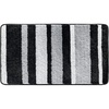 image:imageiDesign Ombre Microfiber Polyester Bath Mat NonSlip Shower Accent Rug for Master Guest and Kids Bathroom Entryway 34 x 21 Coral Ivory and GrayBlack and Gray