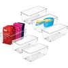 image:imageiDesign Plastic Drawer Organizer Set of 6 Clear8 x 4 x 3