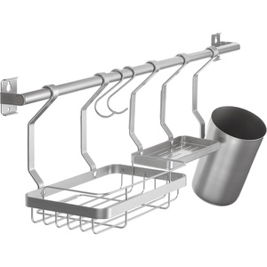 image:imageiDesign Austin Metal Mount Kitchen Spices Utensils Sponges Soap Wall OrganizerWall Organizer