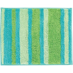 image:imageiDesign Ombre Microfiber Polyester Bath Mat NonSlip Shower Accent Rug for Master Guest and Kids Bathroom Entryway 34 x 21 Coral Ivory and GrayBlue and Green