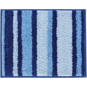 image:imageiDesign Ombre Microfiber Polyester Bath Mat NonSlip Shower Accent Rug for Master Guest and Kids Bathroom Entryway 34 x 21 Coral Ivory and GraySurf Blue