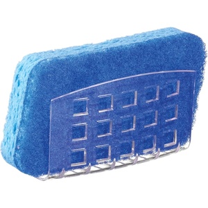 image:imageiDesign Plastic Sponge Holder with Suction Cups ClearLarge