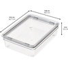image:imageiDesign Large Food Storage Bin with Airtight Lid for Kitchen or Pantry Storage  Set of 2  ClearPack of 2