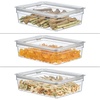 image:imageiDesign Large Food Storage Bin with Airtight Lid for Kitchen or Pantry Storage  Set of 2  ClearPack of 2