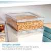 image:imageiDesign Large Food Storage Bin with Airtight Lid for Kitchen or Pantry Storage  Set of 2  ClearPack of 2
