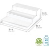 image:imageiDesign Recycled Plastic 3Tier Spice Rack The Linus Collection  88 x 101 x 35 Clear88 x 101 x 35 Pack of 2