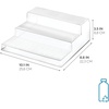 image:imageiDesign Recycled Plastic 3Tier Spice Rack The Linus Collection  88 x 101 x 35 Clear88 x 101 x 35 Pack of 2
