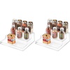 image:imageiDesign Recycled Plastic 3Tier Spice Rack The Linus Collection  88 x 101 x 35 Clear88 x 101 x 35 Pack of 2