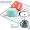 image:imageiDesign Stainless Steel Sink Grid for Kitchen Sink with Center Drain  PolishedDraining