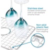 image:imageiDesign Stainless Steel Sink Grid for Kitchen Sink with Center Drain  PolishedDraining