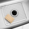 image:imageiDesign Stainless Steel Sink Grid for Kitchen Sink with Center Drain  PolishedDraining