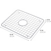 image:imageiDesign Stainless Steel Sink Grid for Kitchen Sink with Center Drain  PolishedDraining