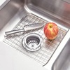 image:imageiDesign Stainless Steel Sink Grid for Kitchen Sink with Center Drain  PolishedDraining