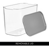 image:imageiDesign Wallspace Tall Inner Bin with Lid  Storage Garage or Laundry Room  Clear  Made in USA