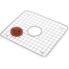 image:imageiDesign Stainless Steel Sink Grid for Kitchen Sink with Center Drain  PolishedDraining