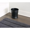 image:imageiDesign Olivia Metal Wastebasket Small Round Plastic Vintage Trash Can for Bathroom Bedroom Dorm College Office  Matte Black Waste CanMatte Black