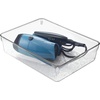 image:imageiDesign 49250 Rain BPAFree Plastic Drawer Organizer Tray  12 x 6 x 3 ClearLarge
