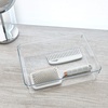 image:imageiDesign 49250 Rain BPAFree Plastic Drawer Organizer Tray  12 x 6 x 3 ClearLarge