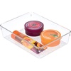 image:imageiDesign 49250 Rain BPAFree Plastic Drawer Organizer Tray  12 x 6 x 3 ClearLarge