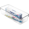image:imageiDesign 49250 Rain BPAFree Plastic Drawer Organizer Tray  12 x 6 x 3 ClearSmall