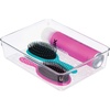 image:imageiDesign 49250 Rain BPAFree Plastic Drawer Organizer Tray  12 x 6 x 3 ClearLarge