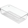 image:imageiDesign 49250 Rain BPAFree Plastic Drawer Organizer Tray  12 x 6 x 3 ClearMedium