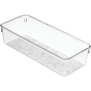 image:imageiDesign 49250 Rain BPAFree Plastic Drawer Organizer Tray  12 x 6 x 3 ClearSmall