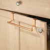 image:imageiDesign 29540 Forma Metal Over the Cabinet Dish and Hand Towel Bar Holder for Kitchen Bathroom 25 x 925 x 25 CopperCopper