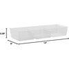 image:imageiDesign Plastic 3Section Drawer Organizer for Kitchen Bathroom or Office Storage  Clear13 x 5 x 225  3 Compartment Pack of 2