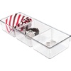 image:imageiDesign Plastic 3Section Drawer Organizer for Kitchen Bathroom or Office Storage  Clear3 Compartment