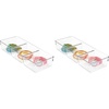 image:imageiDesign Plastic 3Section Drawer Organizer for Kitchen Bathroom or Office Storage  Clear13 x 5 x 225  3 Compartment Pack of 2
