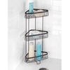 image:imageiDesign York Metal Wire Corner Standing Shower Caddy 3Tier Bath Shelf Baskets for Towels Soap Shampoo Lotion Accessories BronzeBronze