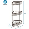 image:imageiDesign York Metal Wire Corner Standing Shower Caddy 3Tier Bath Shelf Baskets for Towels Soap Shampoo Lotion Accessories BronzeBronze