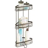 image:imageiDesign York Metal Wire Corner Standing Shower Caddy 3Tier Bath Shelf Baskets for Towels Soap Shampoo Lotion Accessories BronzeBronze