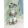 image:imageiDesign York Metal Wire Corner Standing Shower Caddy 3Tier Bath Shelf Baskets for Towels Soap Shampoo Lotion Accessories BronzeBronze