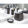 image:imageiDesign  26181 Olivia Metal Tumbler Makeup Brush Holder and Toothbrush Cup for Bathroom Countertop Desk Dorm College and Vanity 325 x 325 x 425 BronzeMatte Black