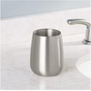 image:imageiDesign Nogu Metal Tumbler Cup Holder for Makeup Brushes Toothbrushes Glasses Brushes on Bathroom Vanity Countertops College Dorm Bedroom Desks 325 x 325 x 4  Brushed Stainless SteelPack of 1