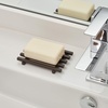 image:imageiDesign Steel SelfDraining Kitchen and Bathroom Bar Soap Holder The Kyoto Collection  425 x 3 x 05 BronzeBronze